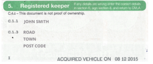 How To Tell The DVLA I Ve Sold My Car   Screenshot 2023 06 27 At 10 28 52 Understanding The V5C Registration Document Scrap Car Comparison 300x126 